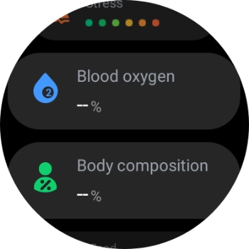Press Blood oxygen. Press Blood oxygen.