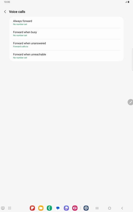 Press the Home key to return to the home screen. Press the Home key to return to the home screen.