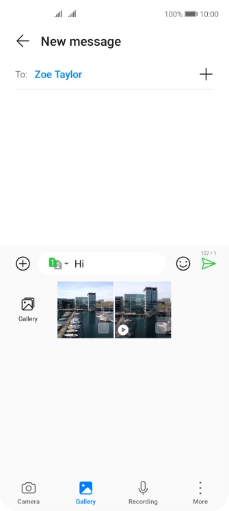 Press Gallery and go to the required folder. Press Gallery and go to the required folder.