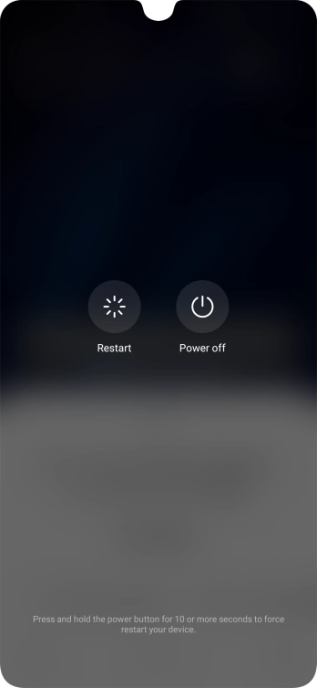 Press Power off. Press Power off.