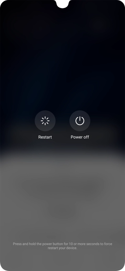 Press Power off. Press Power off.