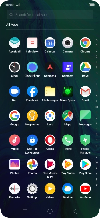 Press Gmail. Press Gmail.