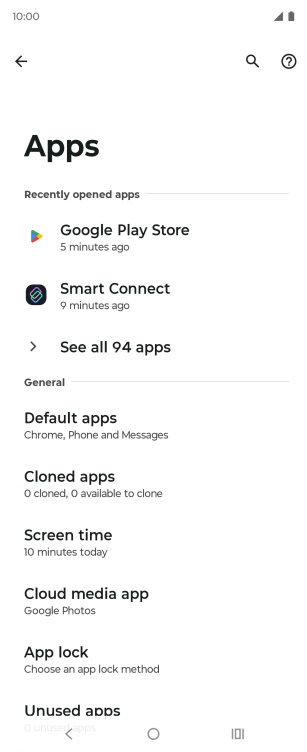 Press See all apps. Press See all apps.