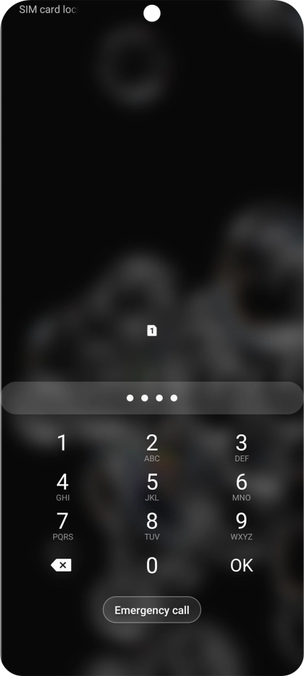 If you're asked to key in your PIN, do so and press OK. The default PIN is 1111. If you're asked to key in your PIN, do so and press OK. The default PIN is 1111.