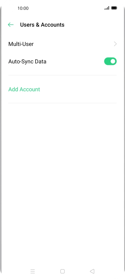 Press Add Account. Press Add Account.