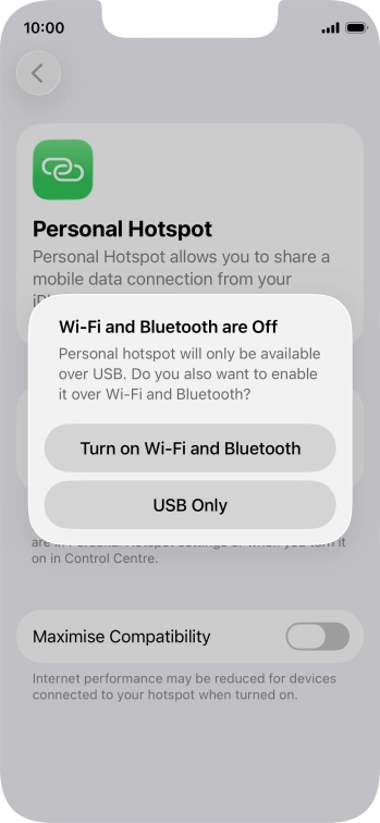 If Wi-Fi is turned off, press Turn on Wi-Fi and Bluetooth. If Wi-Fi is turned off, press Turn on Wi-Fi and Bluetooth.
