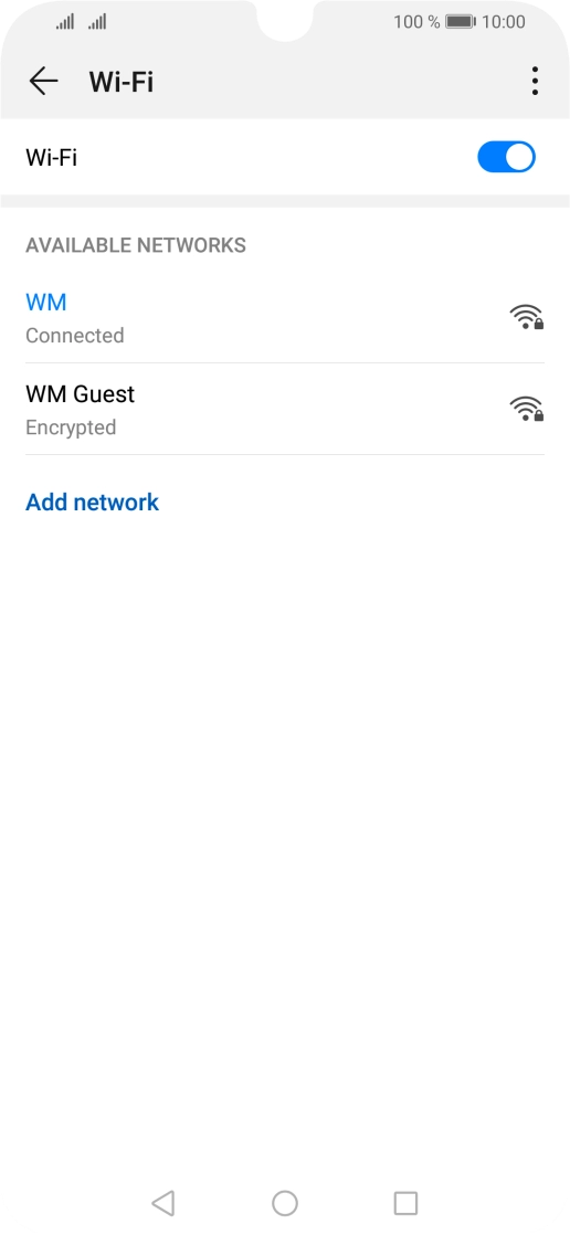 Press the Home key to return to the home screen. Press the Home key to return to the home screen.