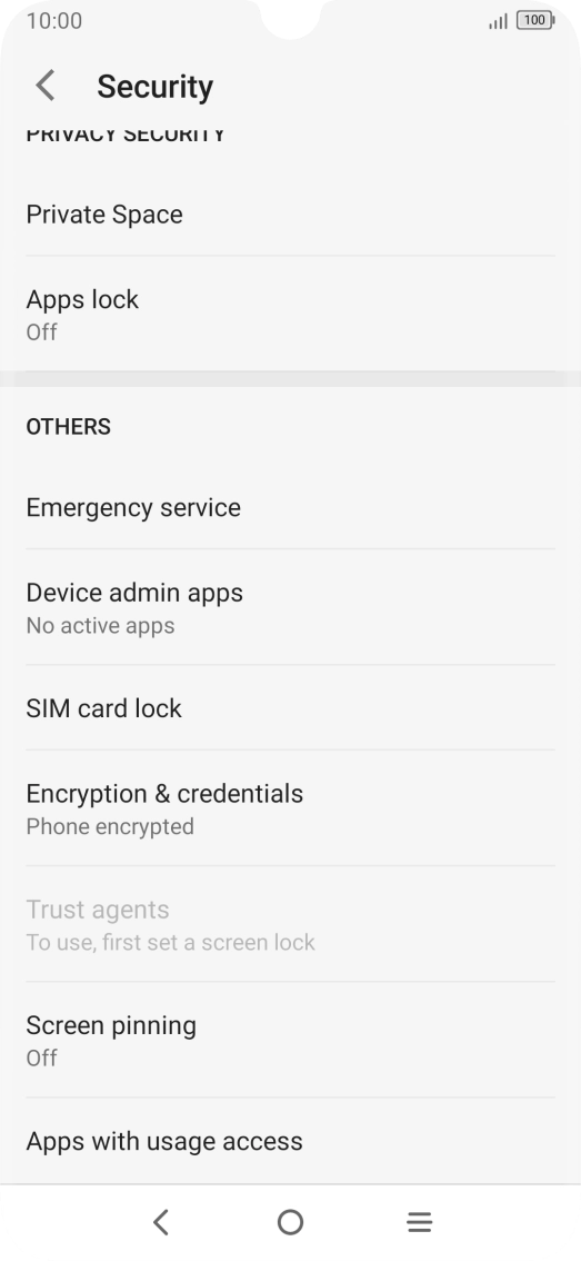 Press SIM card lock. Press SIM card lock.