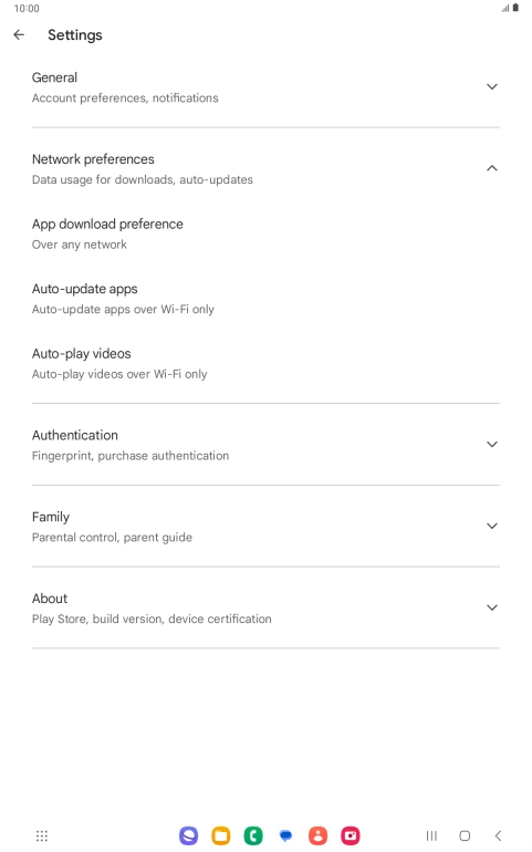 Press Auto-update apps. Press Auto-update apps.