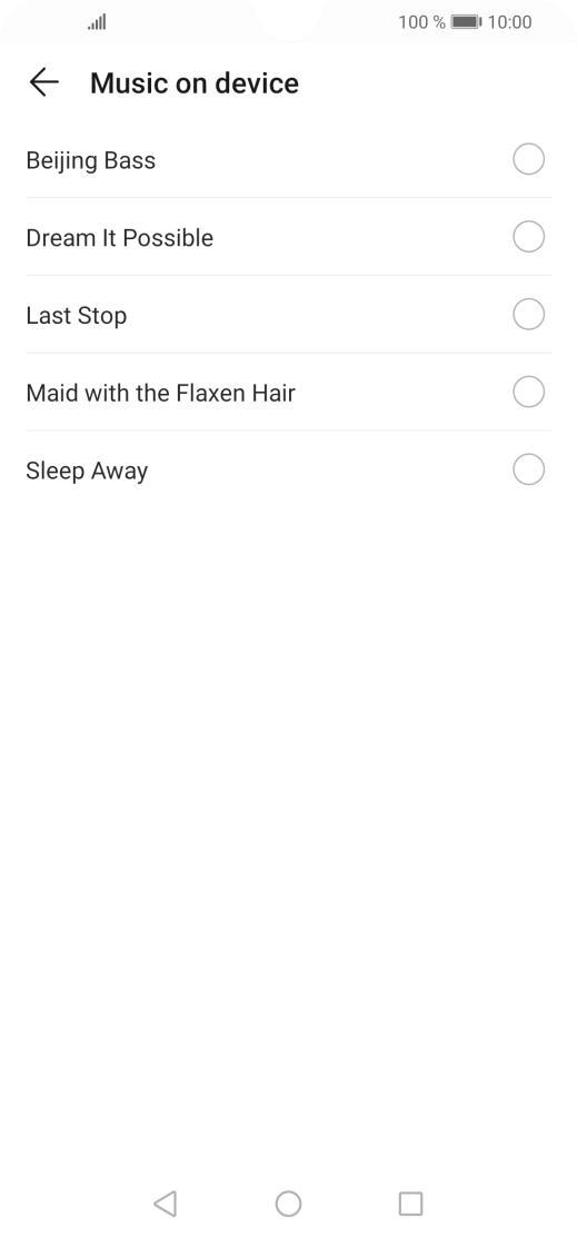 Press the required ring tones to hear them. Press the required ring tones to hear them.