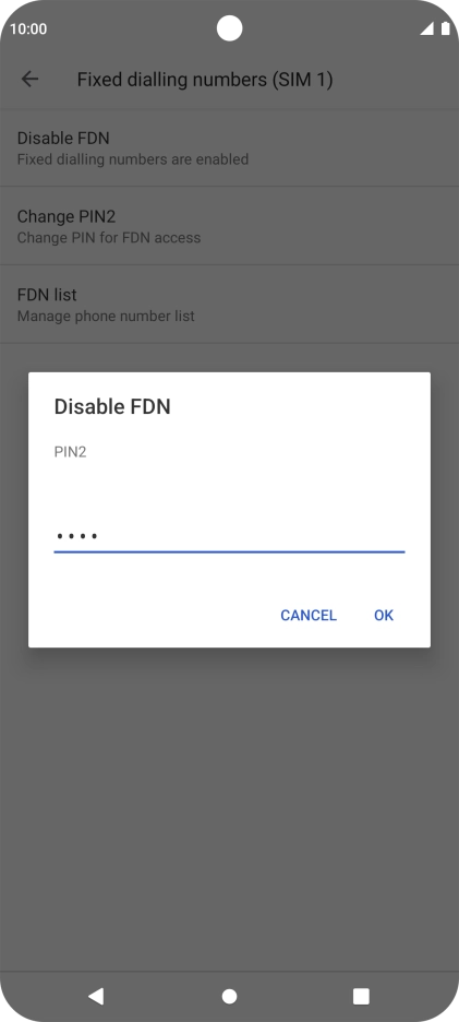 Key in your PIN2 and press OK. The default PIN2 is 0000. Key in your PIN2 and press OK. The default PIN2 is 0000.