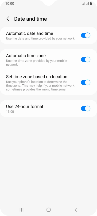 Press the Home key to return to the home screen. Press the Home key to return to the home screen.