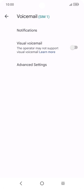 Press Advanced Settings. Press Advanced Settings.
