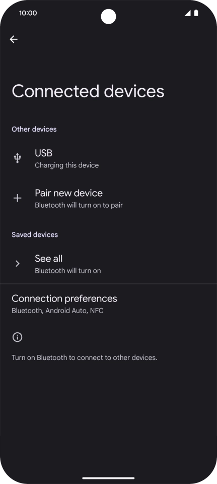 Press Pair new device. Press Pair new device.