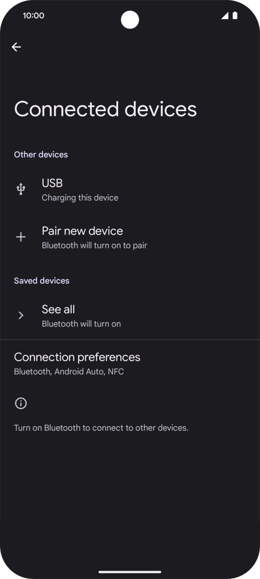 Press Pair new device. Press Pair new device.