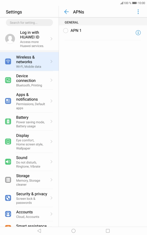 Press the menu icon. Press the menu icon.