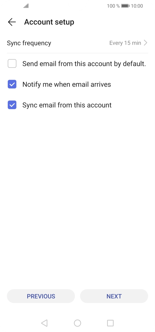 Press Sync frequency. Press Sync frequency.