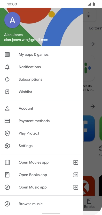 Press My apps & games. Press My apps & games.