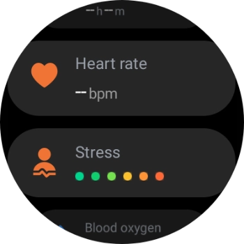 Press Heart rate. Press Heart rate.