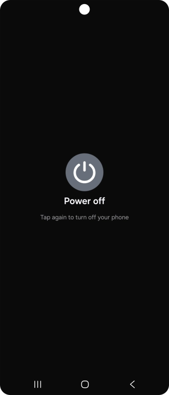 Press Power off. Press Power off.