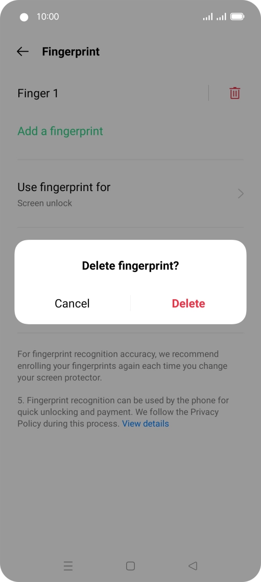 Press Delete. Press Delete.