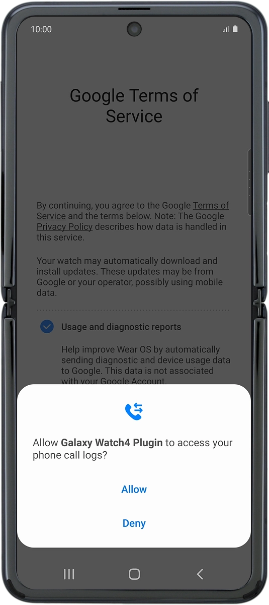 On your phone: Press Allow. On your phone: Press Allow.
