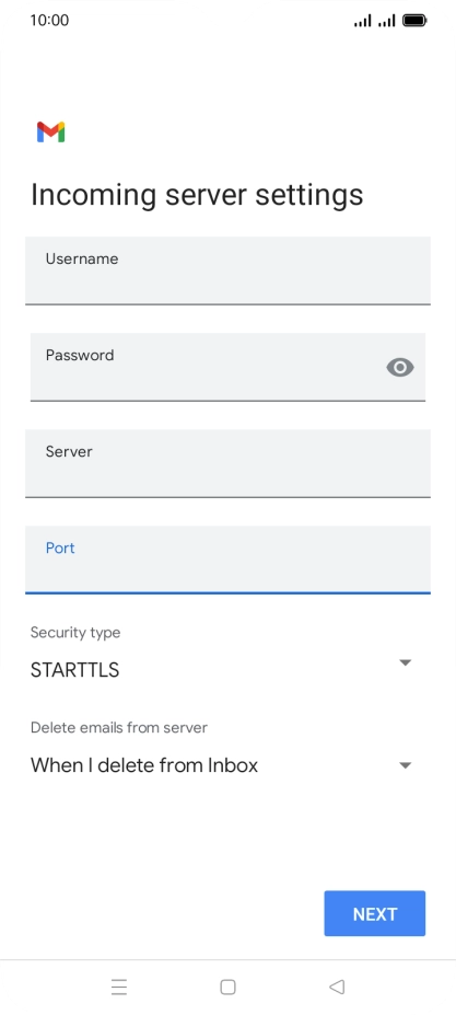 Press the drop down list below Press the drop down list below