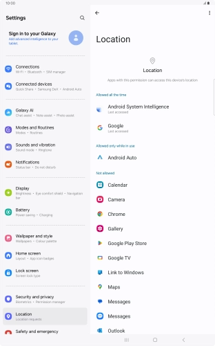 Press the required app. Press the required app.
