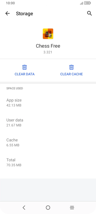 Press CLEAR CACHE. Press CLEAR CACHE.