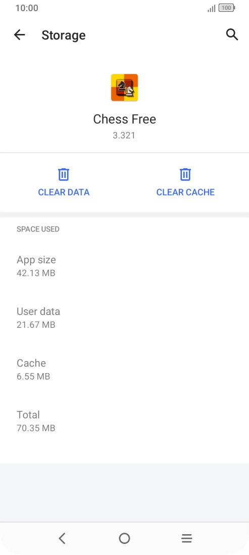 Press CLEAR CACHE. Press CLEAR CACHE.