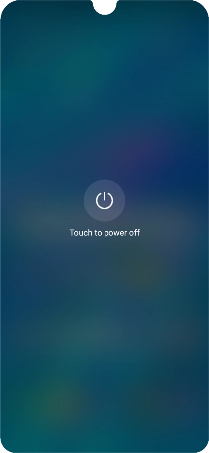 Press Touch to power off. Press Touch to power off.