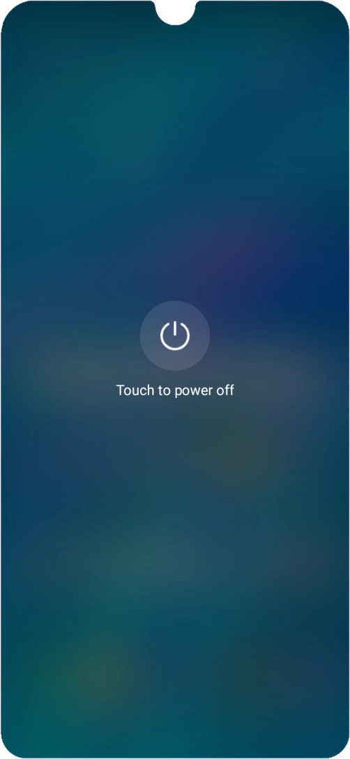 Press Touch to power off. Press Touch to power off.
