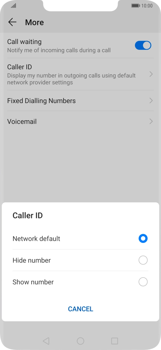 Press Show number to turn on caller identification. Press Show number to turn on caller identification.