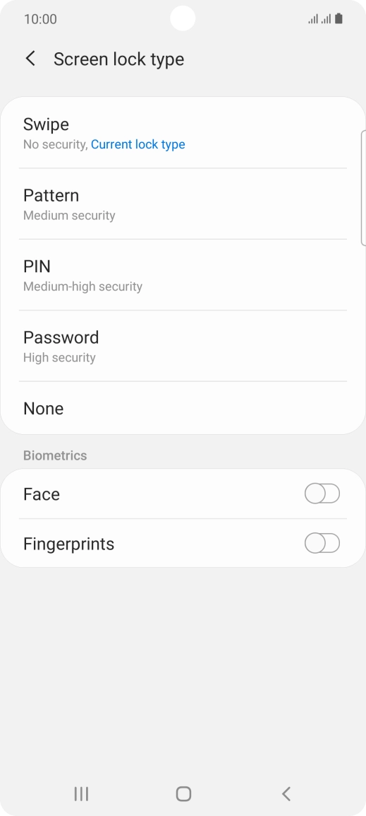Press Fingerprints. Press Fingerprints.