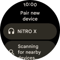 Press the required device. Press the required device.