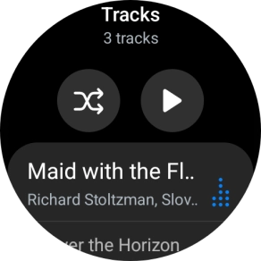 Press the required audio file. Press the required audio file.