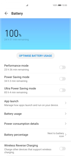 Press the indicator next to the required setting to turn on the function. Press the indicator next to the required setting to turn on the function.