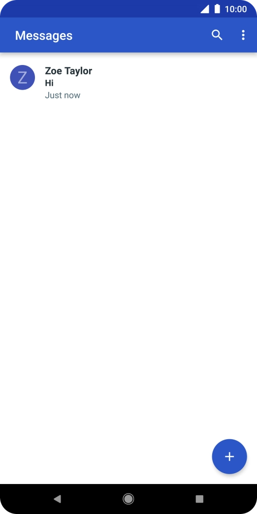 Press the new message icon. Press the new message icon.
