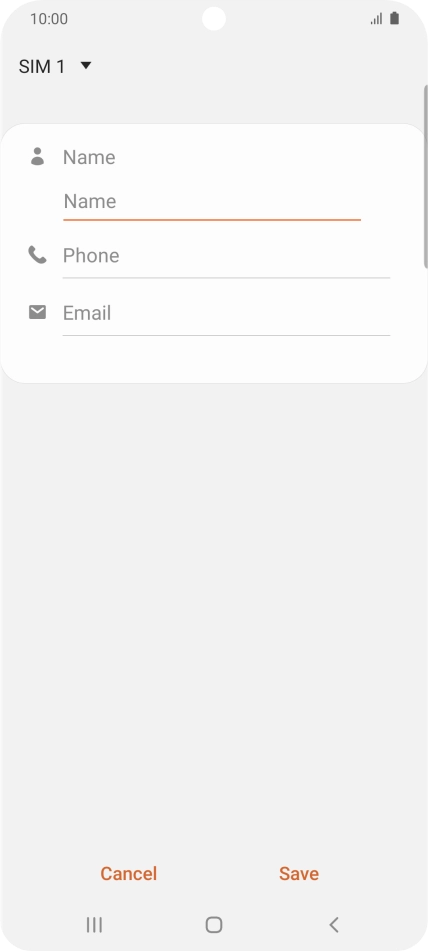 Press the address book drop down list. Press the address book drop down list.