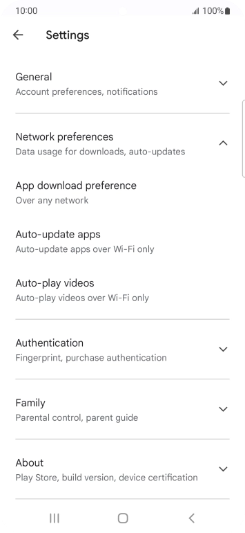 Press Auto-update apps. Press Auto-update apps.