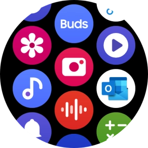 Press the music player icon. Press the music player icon.
