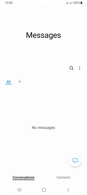 Press the menu icon. Press the menu icon.