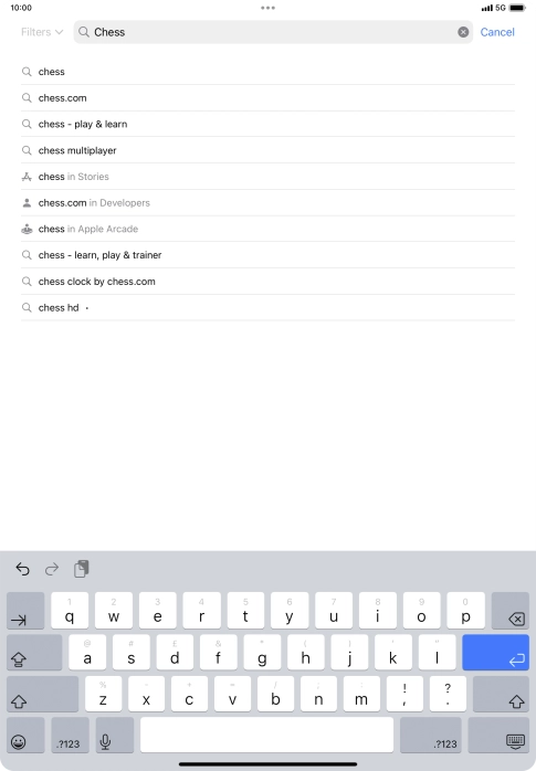 Key in the name or subject of the required app and press enter. Key in the name or subject of the required app and press enter.