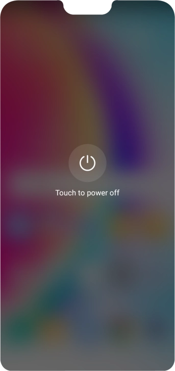 Press Touch to power off. Press Touch to power off.