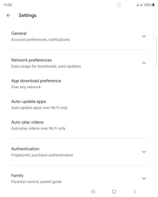 Press Auto-update apps. Press Auto-update apps.