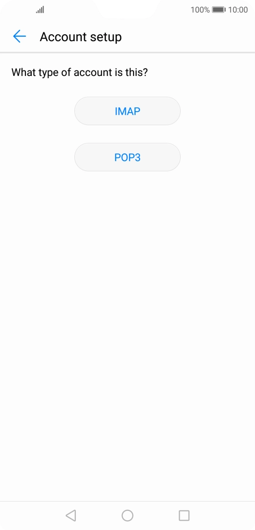 Press POP3. Press POP3.