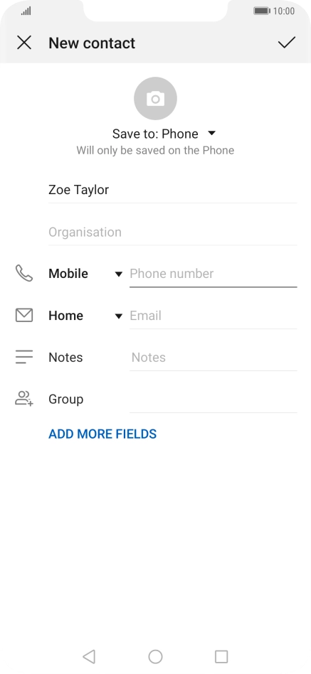Press Phone number and key in the required phone number. Press Phone number and key in the required phone number.