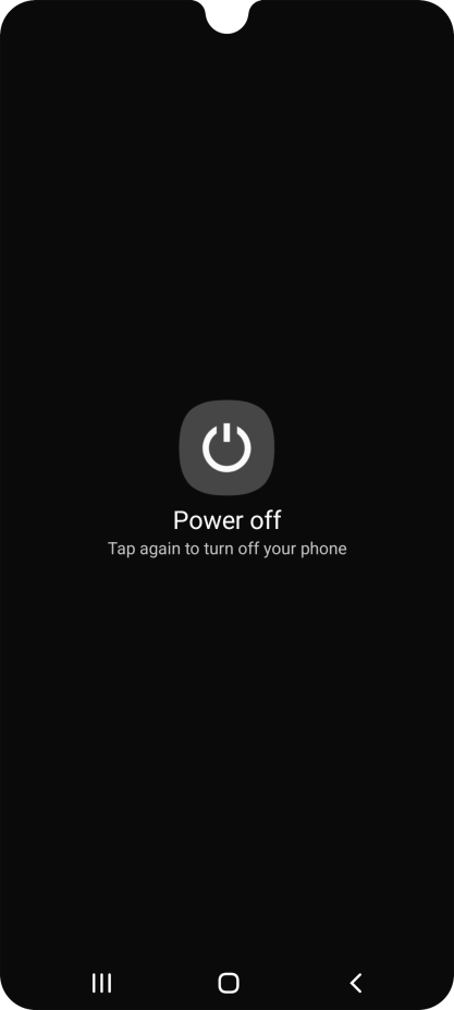 Press Power off. Press Power off.