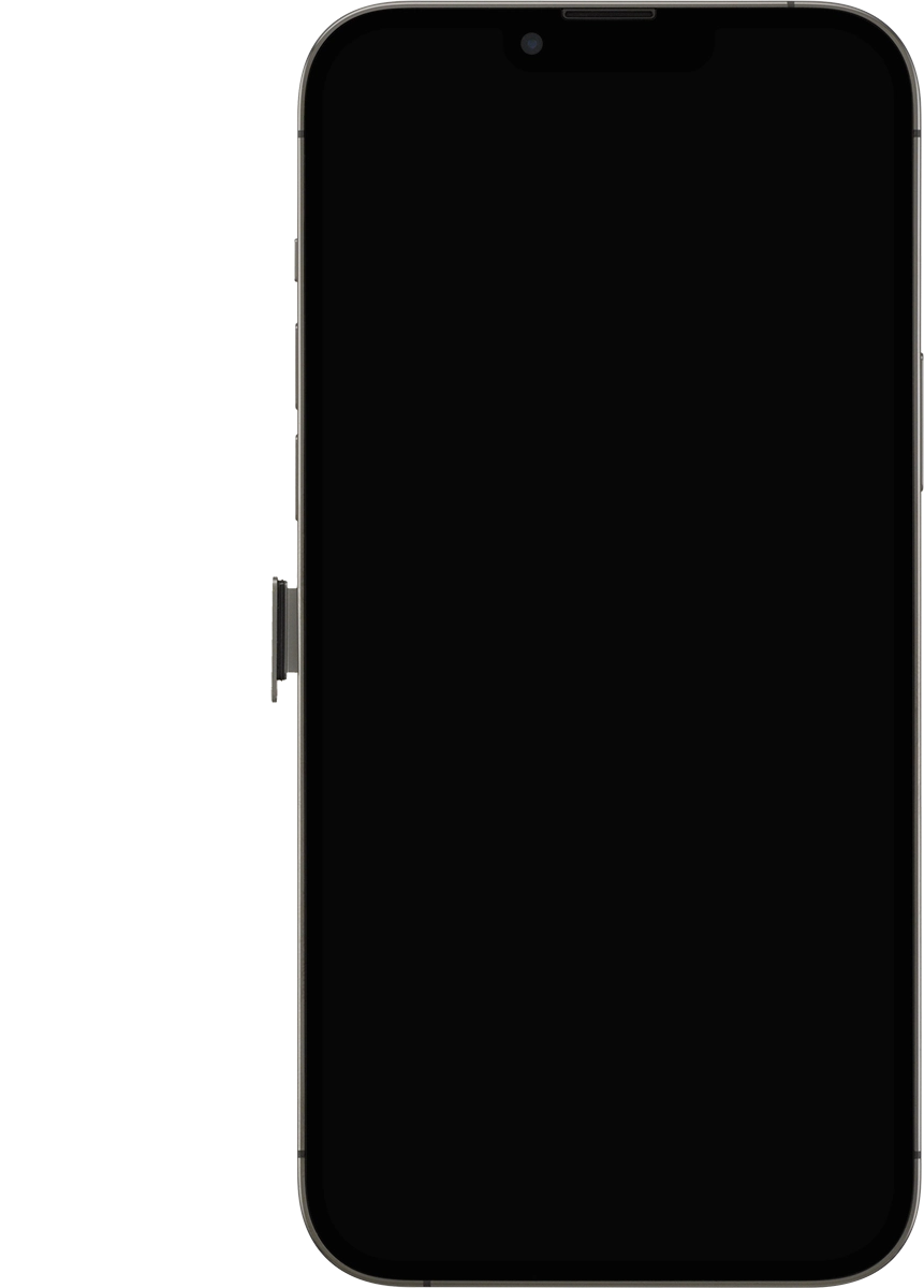 Remove the SIM holder from your phone. Remove the SIM holder from your phone.