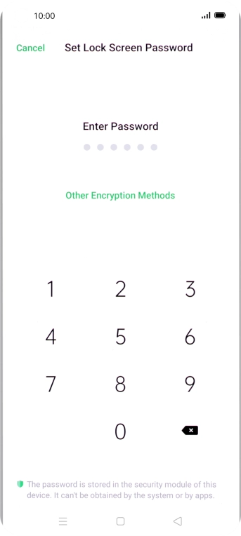 Press Other Encryption Methods. Press Other Encryption Methods.